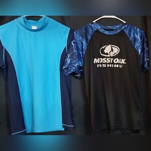 Mossy Oak Fishing Shirt and Blue Activewear Top